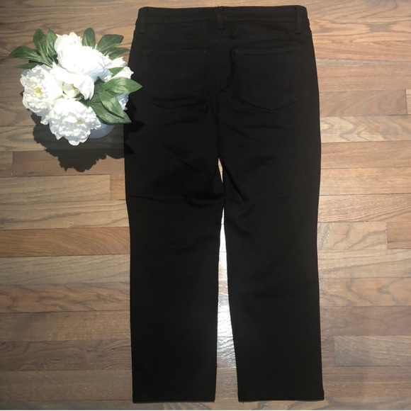 TALBOTS CRYSTAL EMBELLISHED SLIM ANKLE JEANS - NEVER FADE BLACK LIMITED EDITION - Picture 9 of 15